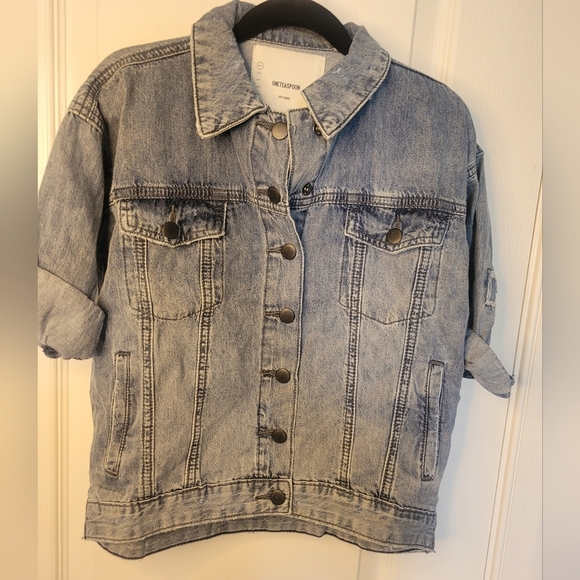 ONE TEASPOON Kids Denim Jacket Size 4-5. Unisex NWT - Picture 1 of 3